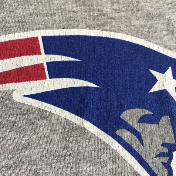 Reebok Patriots Football Vintage Pro Line Authentic T Shirt Gray Men's Size XL - Picture 4 of 13